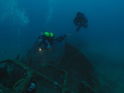PADI Deep Diver bei einem Wreck