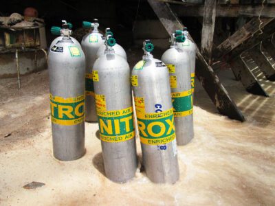 Nitrox Tauchflaschen für den Tauchkurs